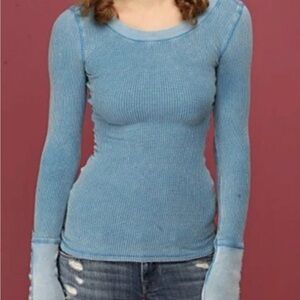 Free People Vintage Damsel Cuff Thermal Size Small